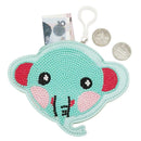 DIY Special Shaped Diamond Painting Wallet Bag Cartoon Elephant Coin Purse