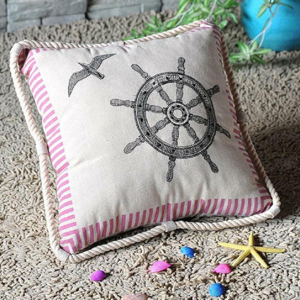 Nautical Decor Cushion Soft PP Cotton Stuffed Cushion Pillow Home - Helm 2