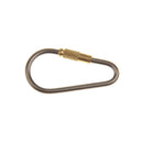 Heavy Duty Titanium Alloy Screw Locking Carabiner Hook Keychain Camping Clip