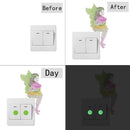 DIY Angel Diamond Painting Luminous Switch Stickers Bedroom Wall Decals