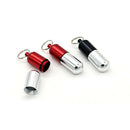 2 Pack Waterproof Pill Fob Medium Size Keychain Pill Holder, Emergency Aspi