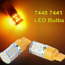 1Pc T20 7440 LED Bulb Yellow 3030 35SMD Error Free Turn Signal Stop Tail LightOZ