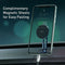 Car Phone Holder Magnetic Dashboard 360 Rotation Bracket w/Hollowed Cable Clip