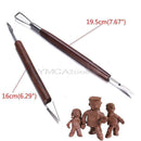 6in1 Wooden Polymer Clay Pottery Ball Stylus Sculpting Carving Modeling Tools PT