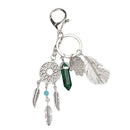 Natural Opal Stone Dreamcatcher Keyring Fashion Agate Car Bag keychain