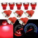 Wholesale 10x T5 Car Gauge 5050 1SMD 12V LED Red Dashboard Dash Side Light Bulb