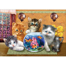 5D DIY Full Drill Diamond Painting Cats Fish Tank Cross Stitch Embroidery
