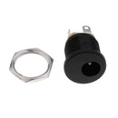 50PCS DC022 2.1x5.5mm Panel Mounting DC Power Jack Socket with Screw Nut