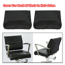 2x Hairdressing Barber Chair Back Covers Salon Spa Beauty Plastic PVC Black
