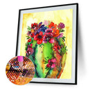 5D DIY Full Round Drill Diamond Painting Abstract Flowers Embroidery (B952)