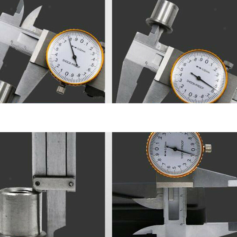 0-150mm Stainless Steel Dial Vernier Caliper Micrometer Guage Measurement