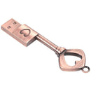 USB 2.0 Metal USB Pen Drive Pure Copper Heart USB Flash Drive Key (Copper,  L5D1