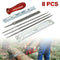 8 Pcs Chainsaw Chain Sharpening Kit Tool Set Guide Bar File Sharpener Tools