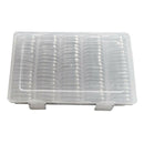 Coin Capsules Round Plastic Coin Holder Case w/ Storage Organizer Box for