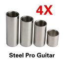 4x Metal Sliding Rod Mix Size Drawing Rod Stainless Steel Pro Guitar