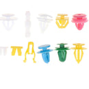 100Pcs Car door plastic mixed fastener clip bumper fender trim rivet with toolME