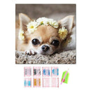 Full Square 5D Diy Diamond Painting Cute Dog Diamond Embroidery Chihuahua C