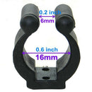 20 Pcs Fishing Pole Rod Holder Clips Black 16Mm Inside Dia Fishing Rod Stor