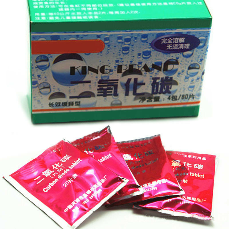 80pcs CO2 Tablets Carbon Dioxide Water Plants Aquarium Fish Tank Diffuser