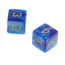 10 D6 Polyhedral Dice For  Table Games Blue