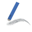 50Pcs Blue Manual Embroidered Eyebrow Tattoo Makeup U Shape Blade 18 Needles New
