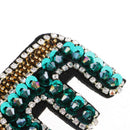 4PcsLot Letter Love Sew on Patches Rhinestone Applique Embroidery Beads DIY
