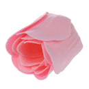 Light Pink Pleated Hem Heart Gift Box Bath Soap Flower Petal 18 in 1