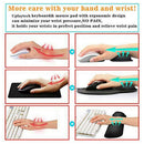 Keyboard Wrist Rest Pad Memory Foam Mouse Gel Wrist Support Cushion 2pcs Set New