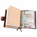 Handmade Traveler's Notebook, Leather Travel Journal Notebook for Men & Wom