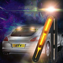 2pcs 60 LED Halo Neon Dual Color Car Truck Flowing Turn Signal Brake Tail Light