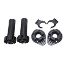 2x Plastic Adjustable Height Kitchen Cupboard Plinth Foot Leg Pair Black