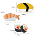 3x/Set Enamel Japanese Food Sushi Brooch Pins Shirt Collar Badges Pin Jewelry MO