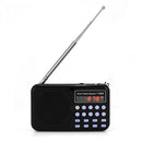 Portable Mini Stereo Lcd Display Fm/Am Radio Usb Tf Card Music Player Recha