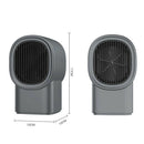 500W Electric Heater Mini Desktop Warmer Machine for Home Office (Grey US)