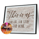5D DIY Full Drill Rhinestone Diamond Painting Word Cross Stitch Art (K998)