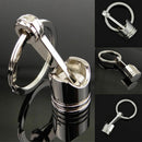 Useful Metal Piston Car Keychain Keyfob Engine Auto Fob Key Chain Ring_Keyr F7D1