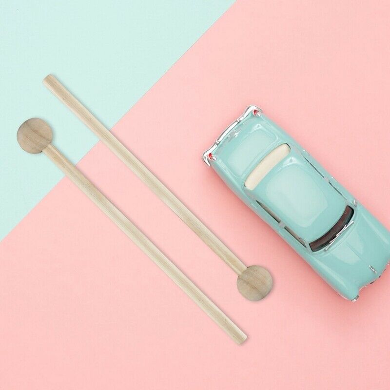 2 Pair Wood Mallets Percussion Sticks for Energy Chime, Xylophone, Wood BlocL2R3