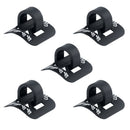 Aluminum Alloy Base + Plastic C-type Buckle Black for Bicycle Lines Pipes
