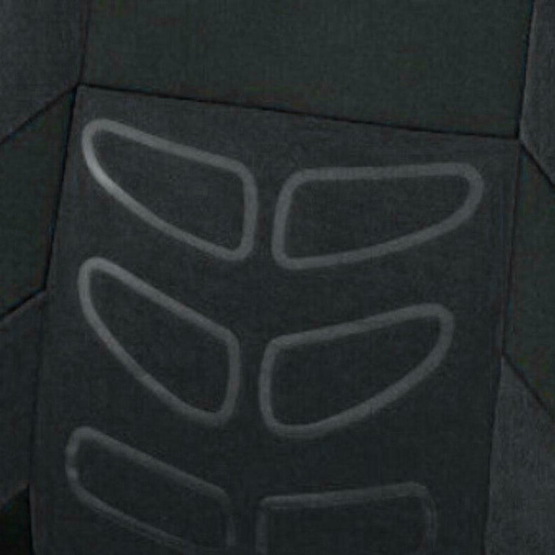 9pcs Car Seat Covers Tire Track Style Auto Styling Seat Protector (Black)