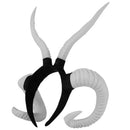Simulation Horn Horn Headband Goat Black Horn Headdress Witch Ghost Hallowe