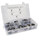 Cable Clamps Assortment Kit 44 Pcs Stainless Steel Rubber Cushion Pipe Clam