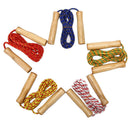 Skipping Rope Practice Jump Wood Grip Handle Kids Fitness Equipment Training Gw