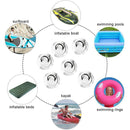 Pack of 6 Strong Kayak D-Ring Attachment Pad Patch for PVC Inflatable Boat Raft