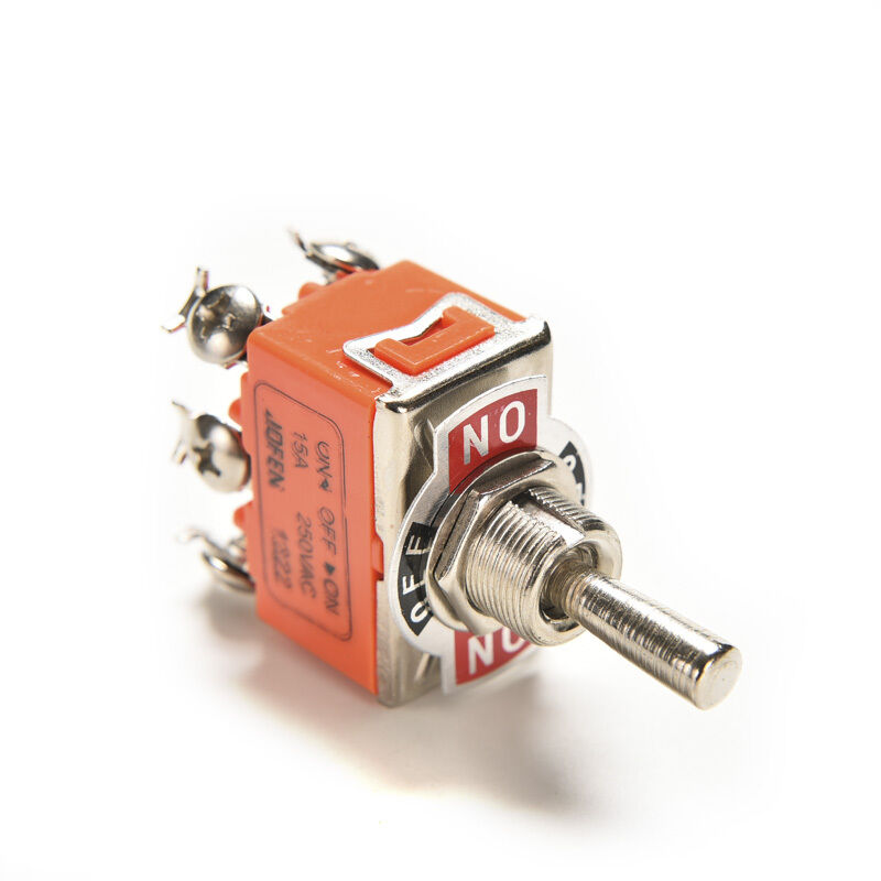 Auto Car Boat 6 Pin 15A 250V Car Tip Toggle DPDT ON OFF ON Switch 12v 220-250 Kw