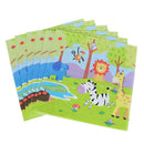 20pcs Jungle Theme Paper Napkins Jungle Animals Napkins Kids Birthday Decor FT