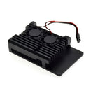 Armored box with dual fan cooling radiator kit for Raspberry Pi 3B+S Hn