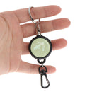 1 Pcs Wire Rope Keychain 60cm Badge Reel Retractable Recoil Anti Lost Ski PaMO