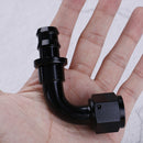 AN10 90 degree push on lock oil fuel line hose end fitting adaptor 10-an M&O