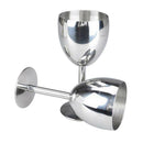 14.5cm Stainless Steel Wine Glasses Goblets Champagne Bar Party Banquet