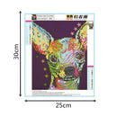 5D Diamond Painting Embroidery Rainbow Animal Dog Cross Crafts Stitch Kit